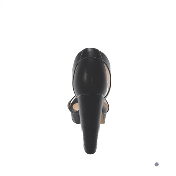 MICHAEL KORS BERKlEY LOCK BLACK LEATHER SANDAL SIZE:7 - Picture 7 of 7